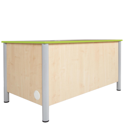 Lehrer Computertisch, abschließbar B/H/T: 140x76x80 cm, Unterschrank rechts