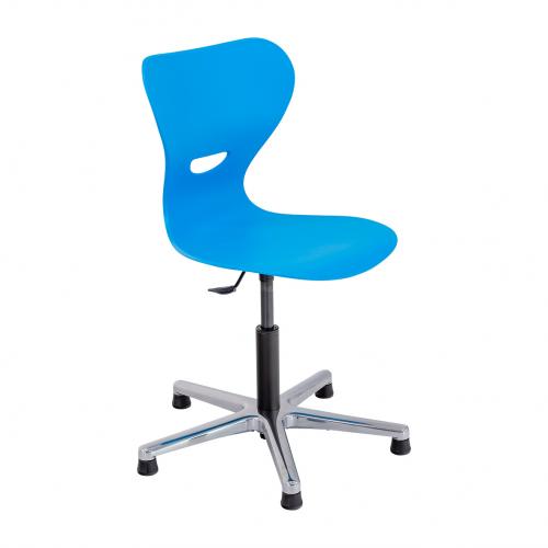 Höhenverstellbarer Drehstuhl mit Kunststoffsitzschale Serie SD7A, höhenverstellbar von 408 bis 557 mm, wahlweise mit Sitzpolster