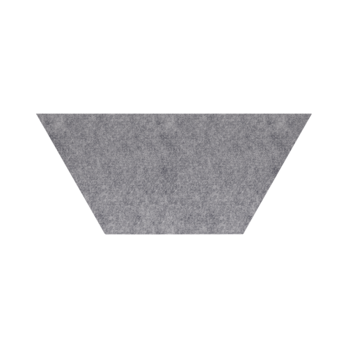 Akustikelement AKUSTIX Shape #12 B/H/T: 40x17,5x1,8 cm, PET Gestaltungspaneel in Trapez-Form, Rot