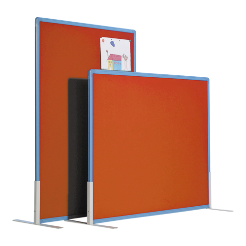 Stofftafel rot B/H: 80x120 cm doppelseitig, incl. 2 Ständer