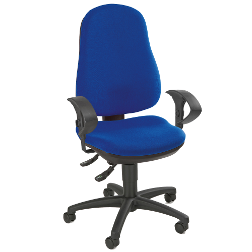 Bürodrehstuhl LEON Sitzhöhe: 42 - 55 cm, Stofffarbe Rot