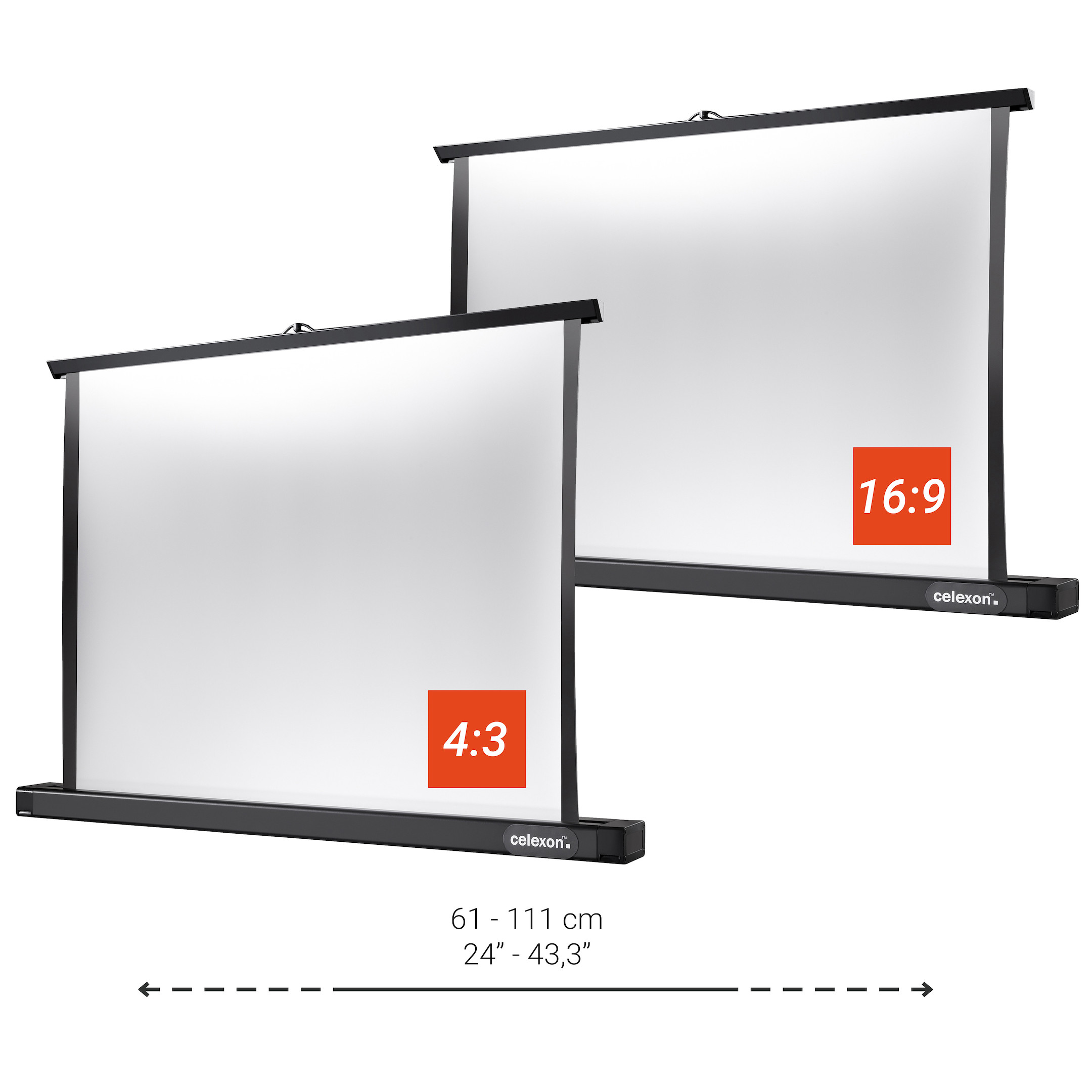 celexon Tischleinwand Professional Mini Screen 89 x 50cm