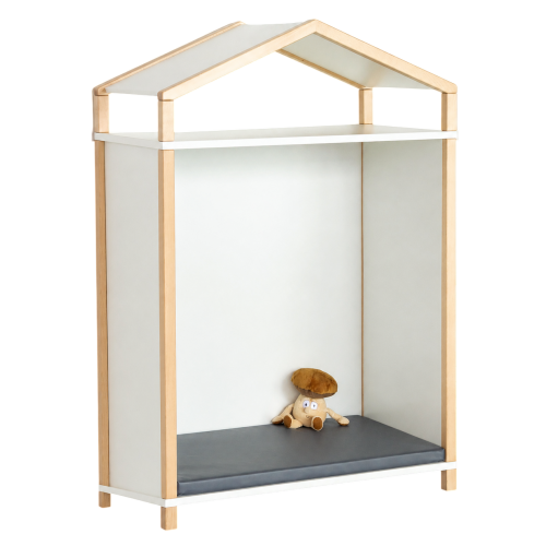 Rückzugshaus in Stollenbauweise mit Dach und Bodenmatte B/H/T: 106x120/145x60 cm, mit 1teiliger Bodenmatte