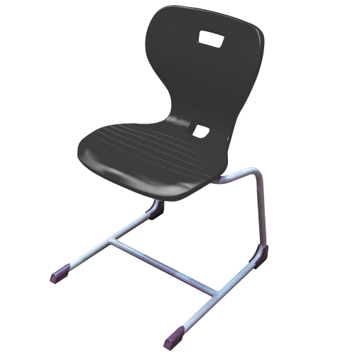 Ergostar UP 2.0 Schulstuhl Sitzschalenfarbe Dunkelgrau, Sitzhöhe 46 cm