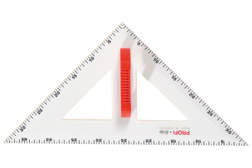 Zeichendreieck der Serie Profi Linie L: 60 cm, 45°