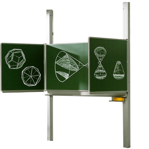 Pylonentafel aus Stahl, Serie PYKL ST, grün Pylonenklappschiebetafel