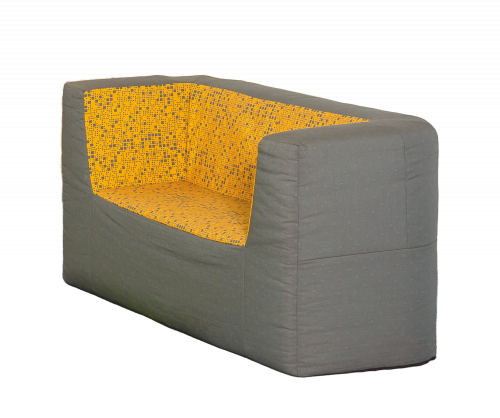 Kindersofa B/H/T: 120x60x60 cm, Sitzhöhe 30 cm, Bezug: Kunstleder