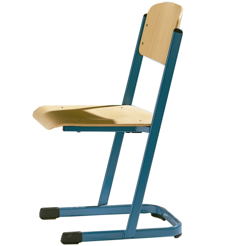 Schülerstuhl ST 40 erhöhte Stabilität durch U-Gestell Gestellfarbe wählbar, Sitzträger offen, Höhe 46 cm
