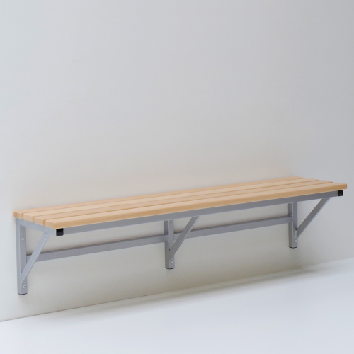 Umkleidesitzbank zur Wandmontage B/H/T: 100x45x35 cm