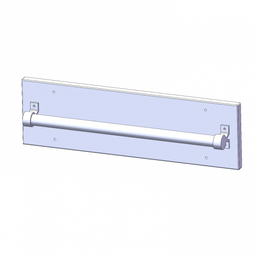 Leiterparkstation für Einhängeleiter / Leiterzarge - Serie evo180 für 50 cm tiefe Schrankwände, zur seitlichen Befestigung an Schrank (ab Schranktiefe 50cm) oder an der Wand