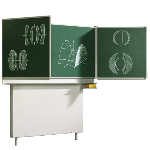 Wandtafel Schultafel aus Premium Stahlemaille, Serie ME MF 200x100 cm, FF 100x100 cm, 6 m² Schreibfläche, grün
