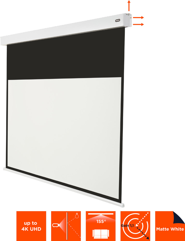 celexon Batterie Leinwand V2.0 Motor Professional Plus 160 x 90 cm