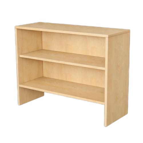 Korpus-Regal mit Regalnische in 40er Tiefe B/H/T: 78x80x40 cm, mit 2 Fächern entsprechend Korpusbreite, über flacher Sockelnische