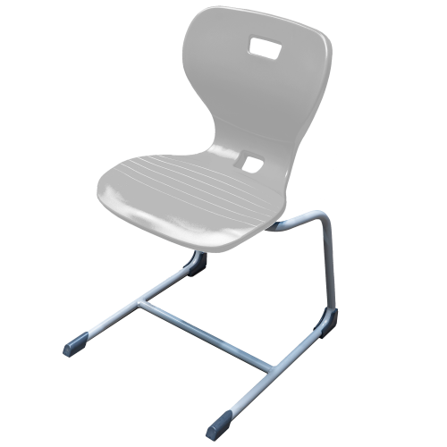 Ergostar UP 2.0 Schulstuhl Sitzschalenfarbe Hellgrau, Sitzhöhe 43 cm