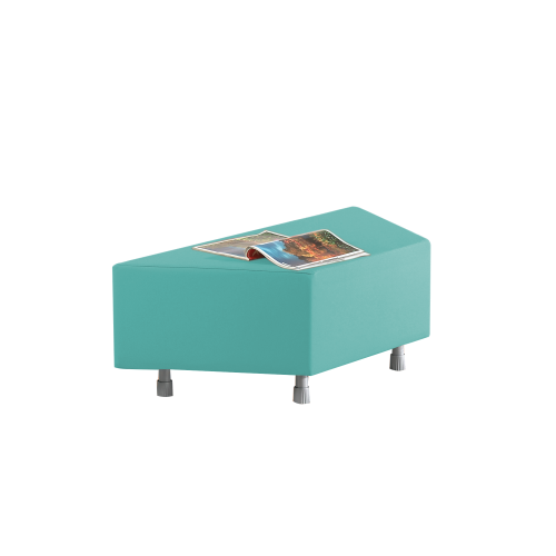 Sitzelement Trapez aus der Sofaserie Wellness-Oase B/H/T: 112/56x40x50 cm, Kunstlederbezug & Polster schwer entflammbar