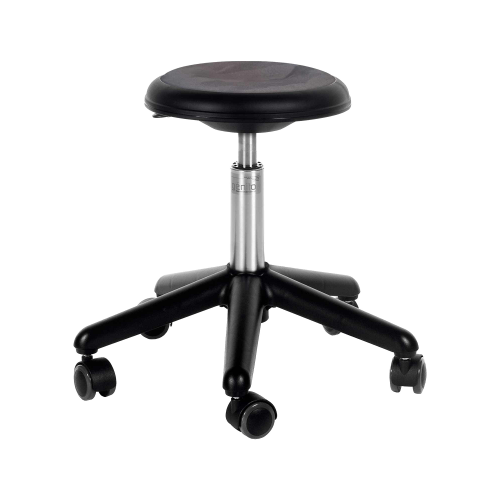 Genito Hocker mit Gaslift Höhenverstellung Sitzhöhe: 38-48 cm, mit Gleitern
