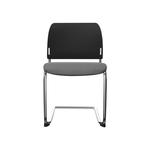 Stuhl ANABELLE mit Sitzpolsterung B/H/T: 48x82x52 cm, Gestellfarbe weiß, Stoffgruppe C1/C2 (Standard)