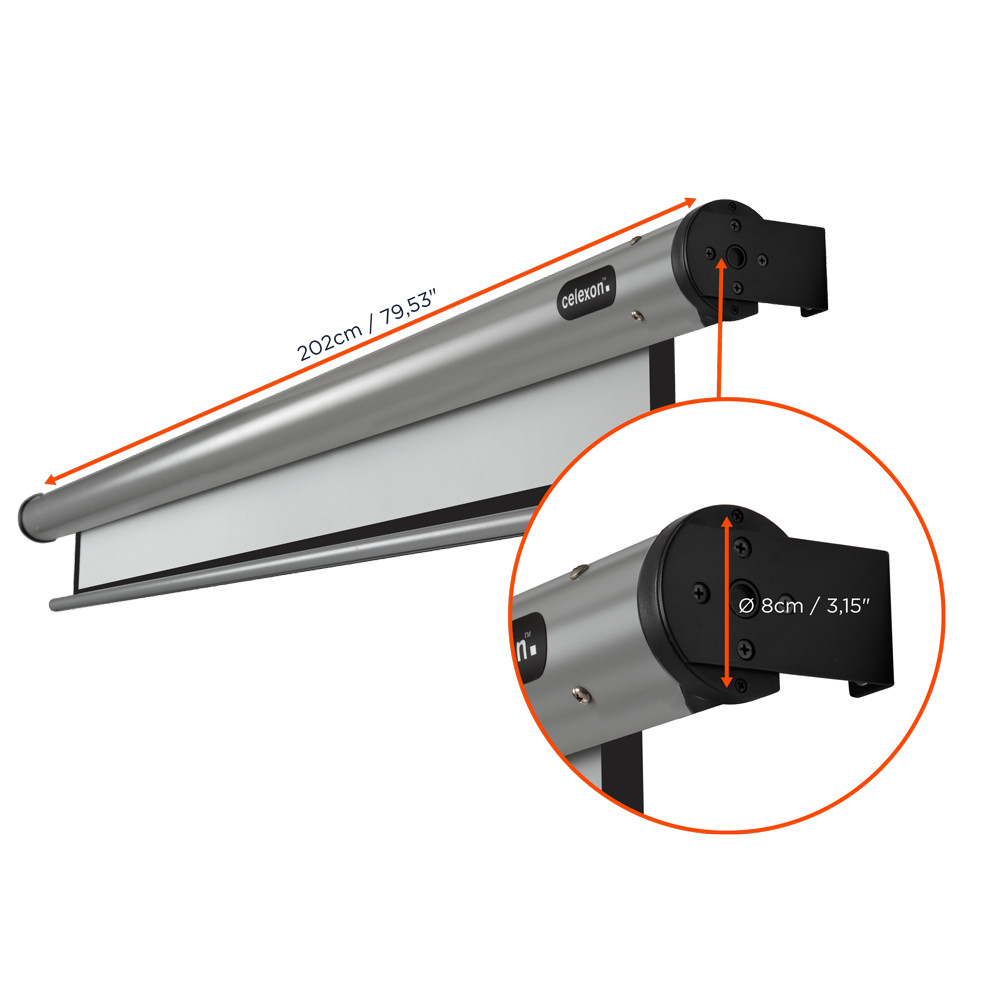 celexon Leinwand Motor HomeCinema 180 x 102 cm