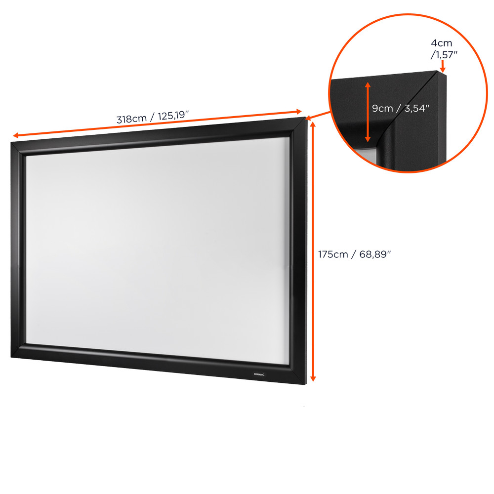 celexon HomeCinema Frame 300 x 169 cm