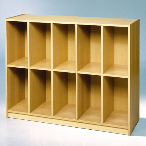Offenes Regal mit 10 Fächern & Mittelwänden B/H/T: 150x110x45 cm