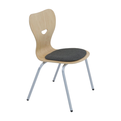 Vierbeinstuhl mit Sperrholz-Sitzschale Sitzhöhe DIN 5 - 42 cm