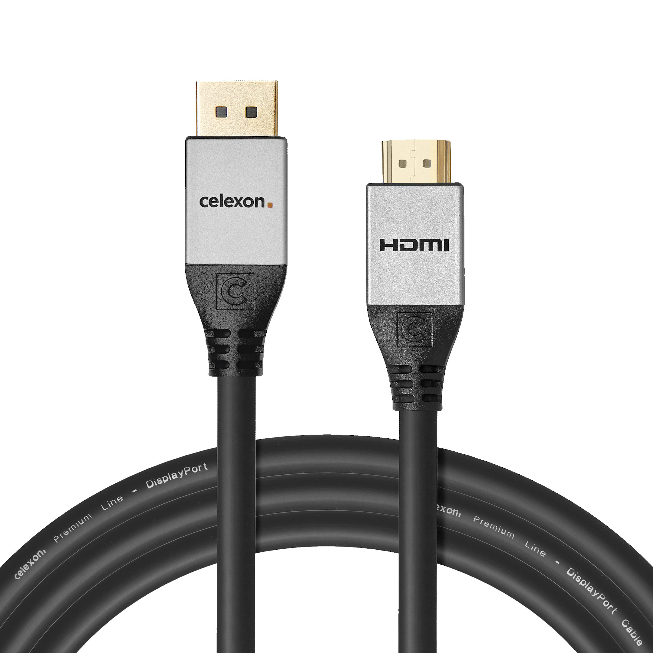 celexon DisplayPort auf HDMI Kabel 4K 1,5m - Professional Line
