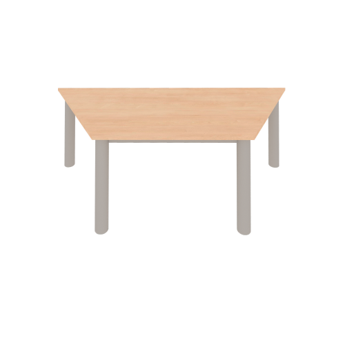 höhenverstellbarer Trapeztisch, mit Rundrohr B/T: 160x80 cm, Farbe wählbar