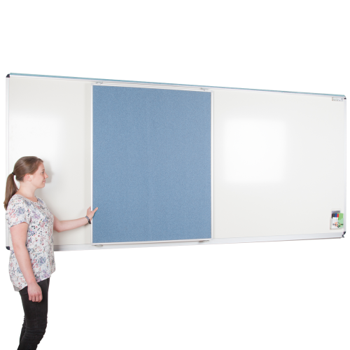 Media-Rail 1 Whiteboard mit Media-Rail Schiene Größe wählbar
