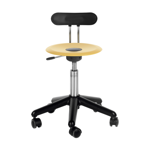 Genito UFO Erzieherstuhl, Drehstuhl mit Gaslift, fahrbar, Sitzteller Polycarbonat (PC) Sitzhöhe: 33-41 cm