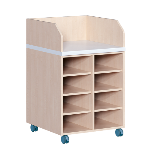 Wickelkommode, zweireihig, fahrbar Regal, B/H: 70,5x111,5 cm