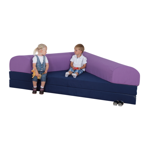 Ersatzbezug für KE37-V1 Polster: B/H: 160x15/30 cm, 2 Halbrund-Rollen: B/H/T: 160x30x35 cm
