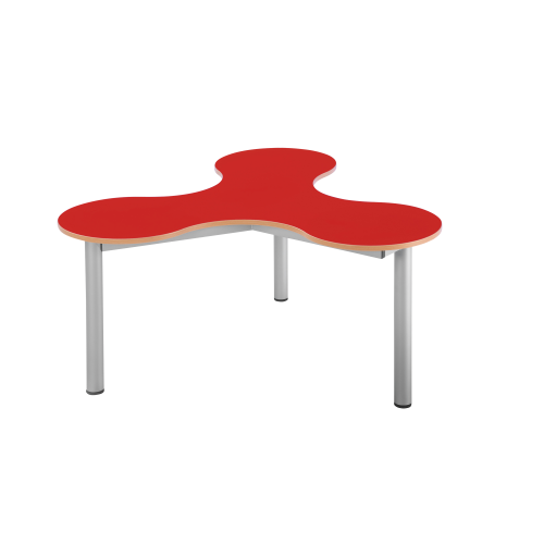 Kleeblatt 3er Tisch Tischhöhe 70 cm, Vollkern