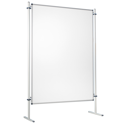 Moderationswand, doppelseitiges Whiteboard, Stahltafel emailliert. Serie NSTT EW B/H: verschiedene Größen, weiß