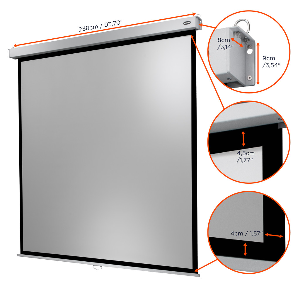 celexon Leinwand Rollo Professional Plus 220 x 220 cm
