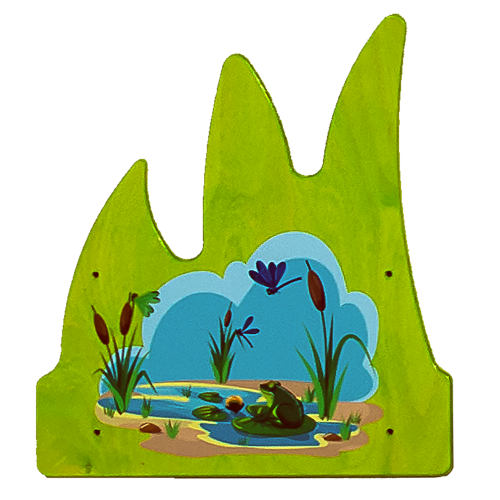 Wandspiel Motiv "Wiese 1", B/H/T: 33,3x37,5x4 cm