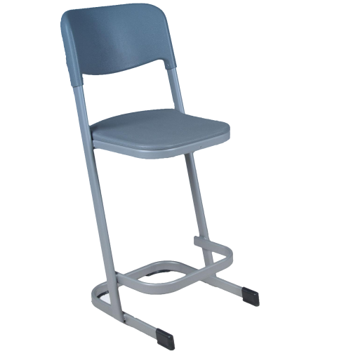 Schülerstuhl Serie "ST" mit Fußraste Gesamthöhe: 98 cm, Sitzhöhe: 60 cm, Fußrastenhöhe : 17 cm