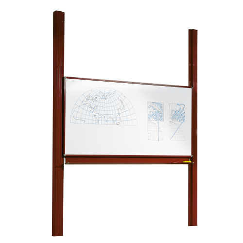 Whiteboard Pylonentafel mit einer Tafelfläche aus Stahl, Serie PY1 ST, weiß B/H: 250x100 cm