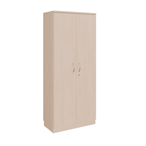 Schrank, 2türig mit 5 Ordnerhöhen B/H/T: 80x190x42 cm, verschließbar, mit Bügelgriffen