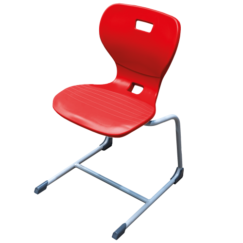 Ergostar UP 2.0 Schulstuhl Sitzschalenfarbe Rot, Sitzhöhe 46 cm