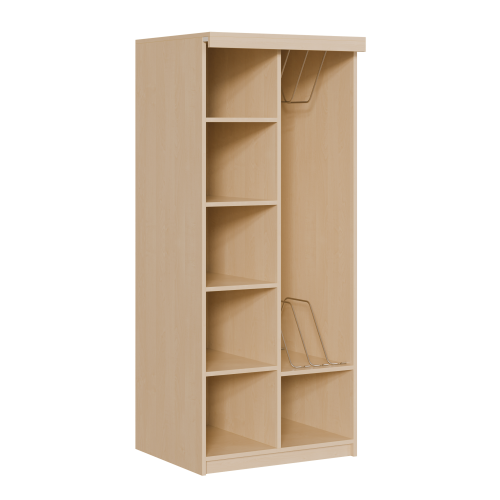 Liegepolsterregal für 130-150 cm lange Polster, mit Fächern B/H/T: 80x190x72 cm, für bis zu 4 Matratzen, Bettwäschefächer, in Korpusbauweise
