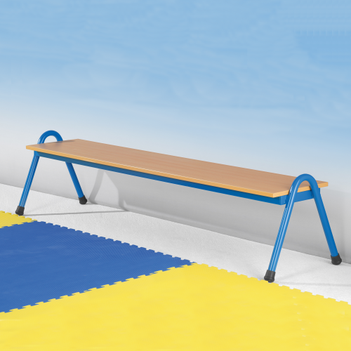 Stapelbare Bank mit melaminbeschichteter Spanplatte und ABS-Kante B/H/T: 120x43x48 cm