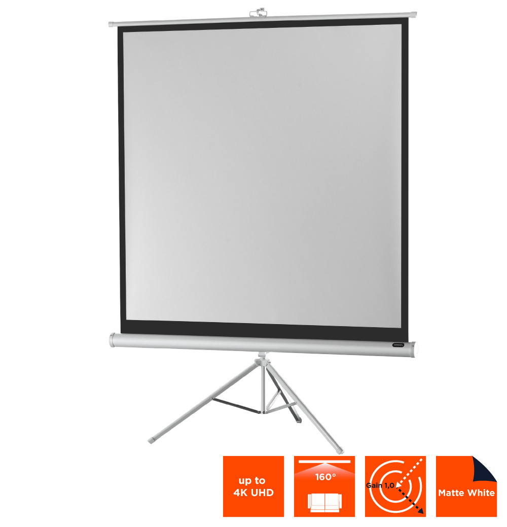 celexon Stativleinwand Economy 133 x 133 cm - White Edition