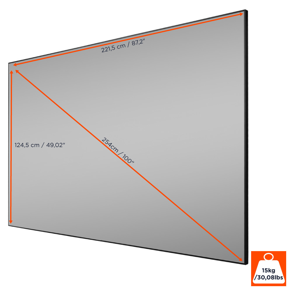 celexon CLR HomeCinema UST Hochkontrast-Rahmenleinwand V2.0 100"