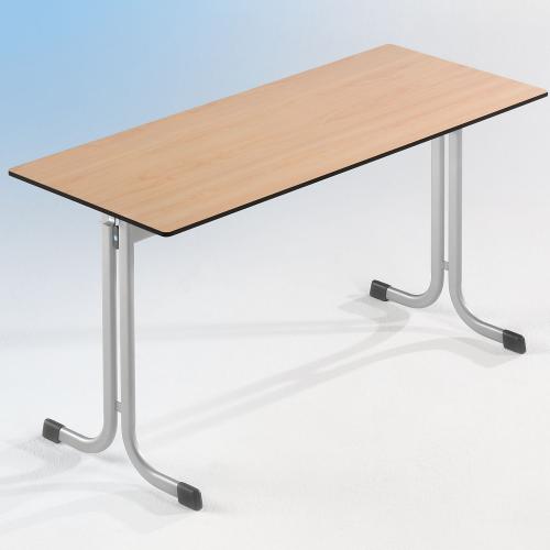 Zweier-Schülertisch 130x55 cm MT50Z-K, Tischplatte Melamin mit ABS- Kante B/H/T: 130x53x55 cm Tischhöhe: 53 cm