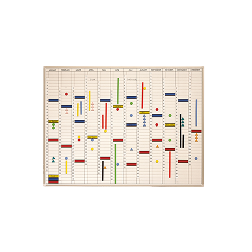 Jahreskalender inklusive Zubehör B/H: 90 x 60 cm