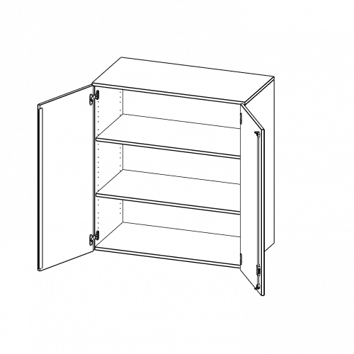 Aufsatzschrank, 3 Ordnerhöhen - Serie evo180 B/H/T: 100x108x60 cm, 2 Türen, abschließbar