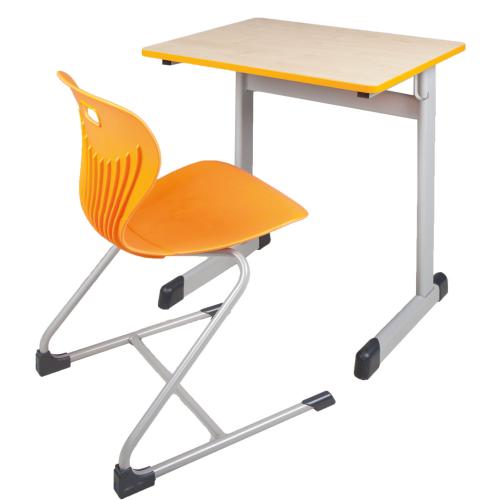 Einer-Schülertisch 75x65 cm Modell T, HPL-Tischplatte mit Massivholz Einleimer Tischhöhe: 53 cm