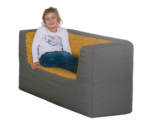 Kindersofa B/H/T: 120x60x60 cm, Sitzhöhe 30 cm, Bezug: Kunstleder