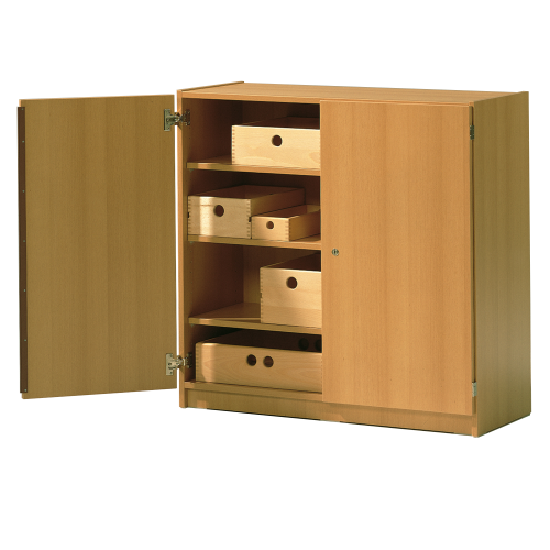 Zweitüriger Werkschrank B/H/T: 100x98x40 cm, mit Mittelwand, 6 Einlegeböden