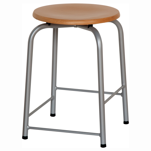 Hocker mit Fußrasten Sitzhöhe: 51 cm